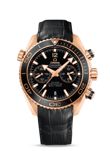 Omega Seamaster Planet Ocean 600M Co-Axial 45.5 Chronograph Red Gold / Ceragold / Alligator